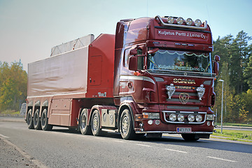 Image showing Scania Semi Hauls Concrete Slab