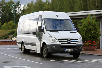 Image showing White Mercedes-Benz Sprinter Minibus 