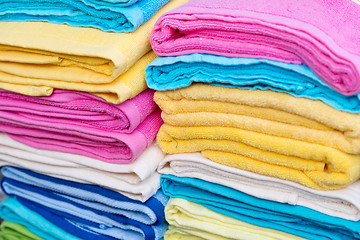 Image showing pile of towels