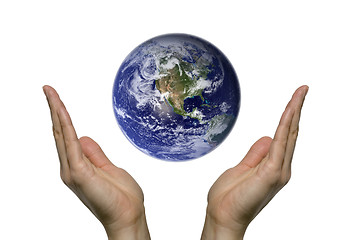 Image showing Praying for earth 1