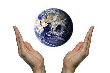 Image showing Praying for earth 2