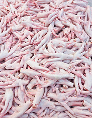 Image showing raw chicken feet