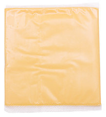 Image showing cheese slice on white