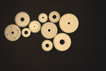 Image showing Plastic gearwheels