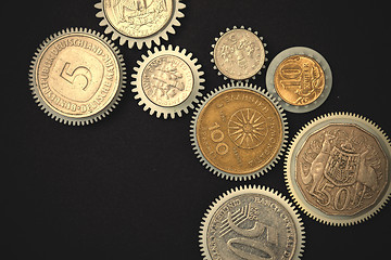 Image showing Coins gears