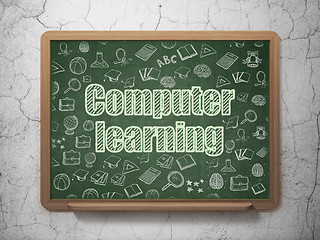 Image showing Education concept: Computer Learning on School Board background