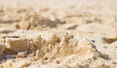 Image showing wet sand pile