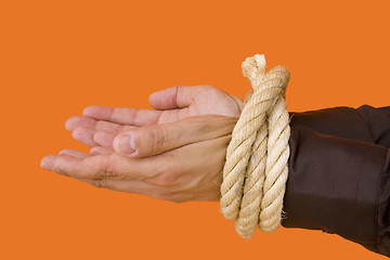Image showing Hands Begging