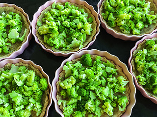 Image showing Broccoli pies preparation