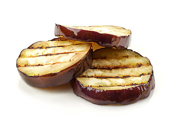 Image showing grilled eggplant slices