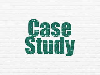 Image showing Learning concept: Case Study on wall background