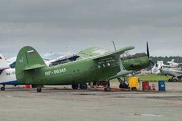 Image showing AN-2 airplanes on parking lot