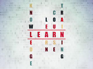 Image showing Education concept: Learn in Crossword Puzzle