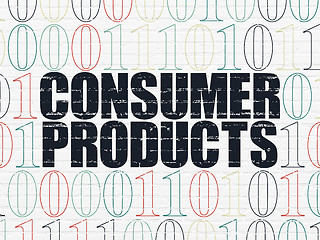 Image showing Finance concept: Consumer Products on wall background