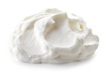 Image showing whipped cream on white background