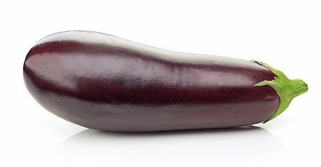 Image showing fresh eggplant on white background