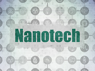 Image showing Science concept: Nanotech on Digital Paper background