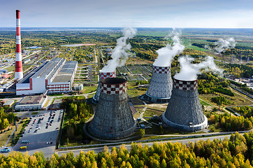 Image showing Panorama of Power Plant. Tyumen. Russia