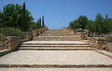 Image showing Cyprus. Kato-Paphos. Stairs.