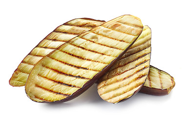 Image showing grilled eggplant slices