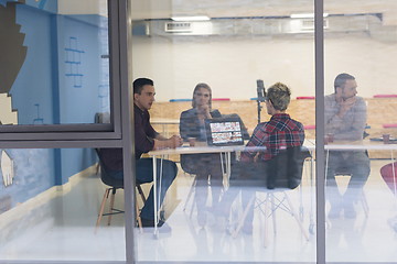 Image showing startup business team on meeting at modern office