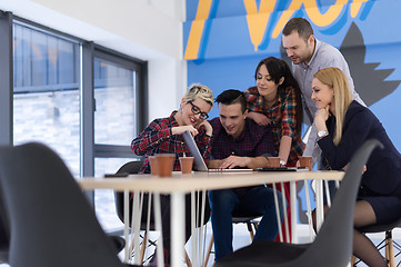 Image showing startup business team on meeting at modern office