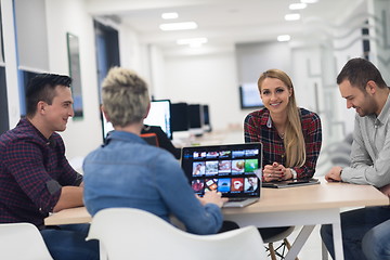 Image showing startup business team on meeting at modern office