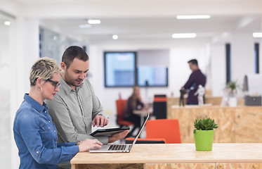 Image showing startup business team on meeting at modern office