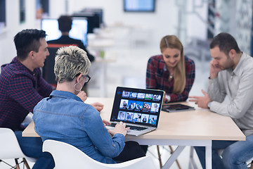 Image showing startup business team on meeting at modern office