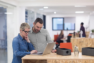 Image showing startup business team on meeting at modern office