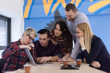 Image showing startup business team on meeting at modern office