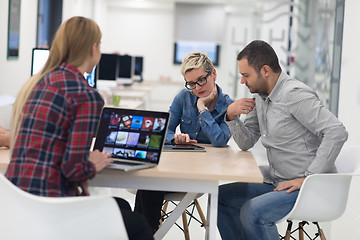 Image showing startup business team on meeting at modern office