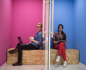 Image showing group of business people in creative working  space