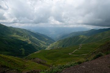 Image showing Mountain road in Georgia