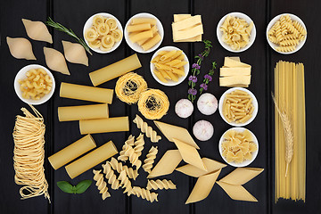 Image showing Dried Pasta Variety  