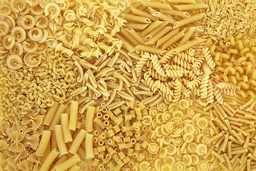 Image showing Dried Pasta Abstract Background
