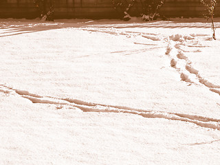 Image showing Retro looking Snow picture