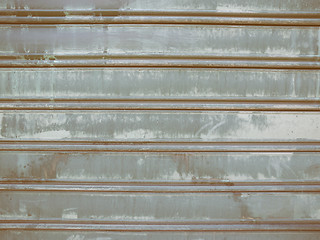 Image showing Retro looking Corrugated steel