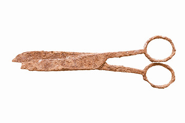 Image showing  Rusted scissors vintage