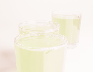 Image showing  Green apple juice vintage