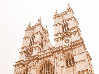 Image showing Westminster Abbey vintage