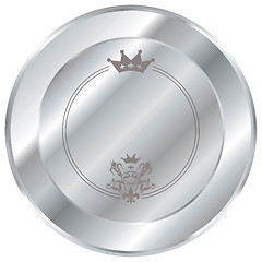 Image showing silver button