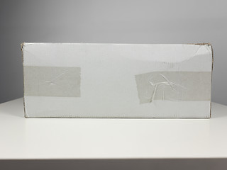 Image showing White packet parcel
