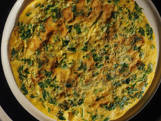 Image showing Parsley cilantro omelette