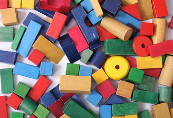 Image showing wood cubes