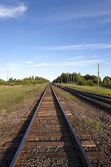 Image showing Railway ,  the summer