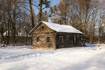 Image showing wooden house ,  winter