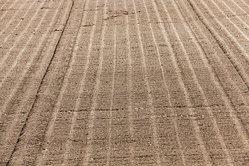 Image showing plowed agricultural land 