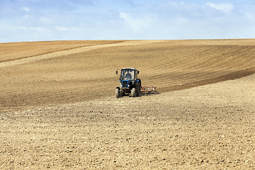 Image showing tractor in the field  