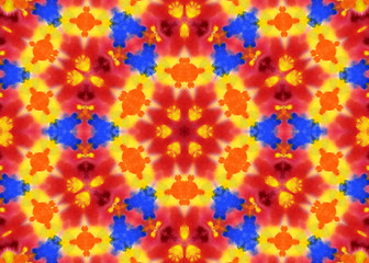 Image showing Bright watercolor pattern